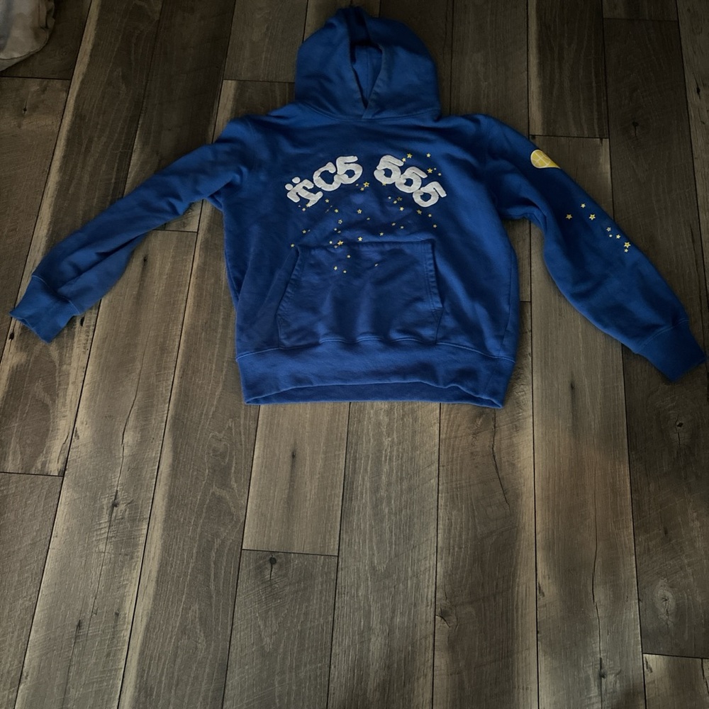 Blue TC5 Sp5der hoodie *RARE*